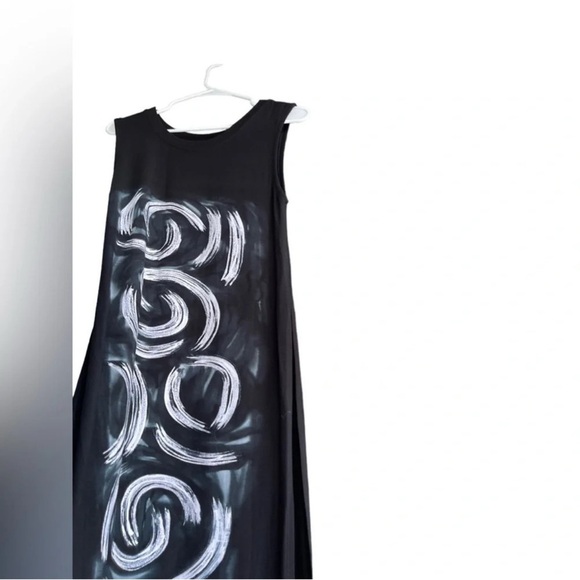 ROCK ‘N KARMA Abstract Side Slits Maxi Tunic Dress Size S - Picture 4 of 14